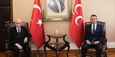 MHP lideri Devlet Bahçeli ile CHP lideri Özgür Özel 'le Görüştü