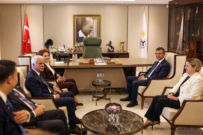 CHP Genel Başkanı Özgür Özel, İYİ Parti Genel Başkanı Meral Akşener’le Bir Araya Geldi
