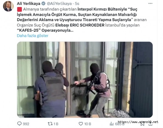Kırmızı bültenle aranan Alman Mafya Lideri Türkiye’de yakalandı