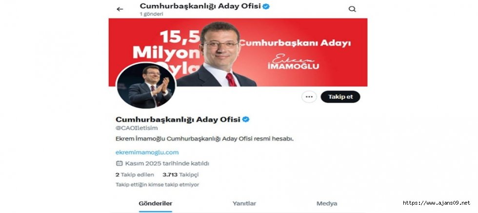 Cumhurbaşkanı Adayı İmamoğlu'ndan yeni hesabından ilk paylaşım: Nerede kalmıştık?
