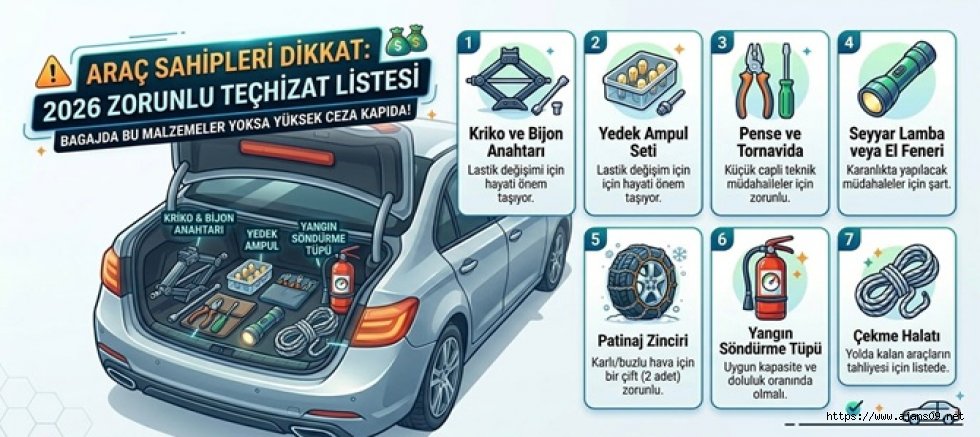 DİKKAT! Eksik ekipman ağır kusur sayılacak