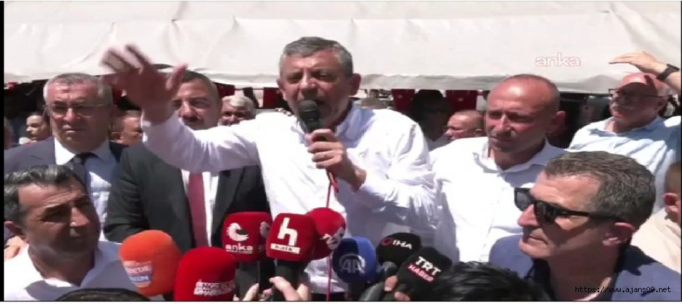 CHP Lideri Özel'den Hüseyin Can Güner'e destek yürüyüşü