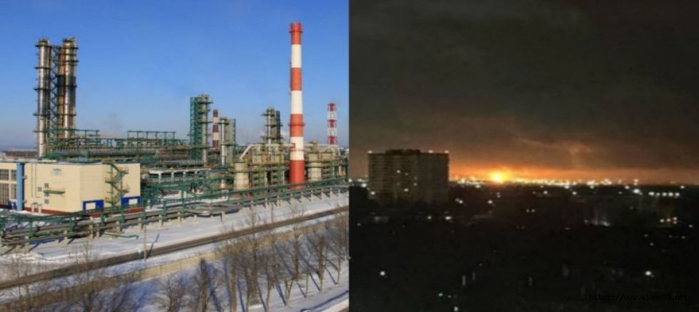 Rus Saldırılarına Ukrayna Rafineriyi Vurarak Cevap Verdi