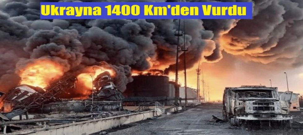 Ukrayna, devlet sınırından 1400 kilometre uzaklıktaki Başneft-Novoil rafinerisini vurdu.