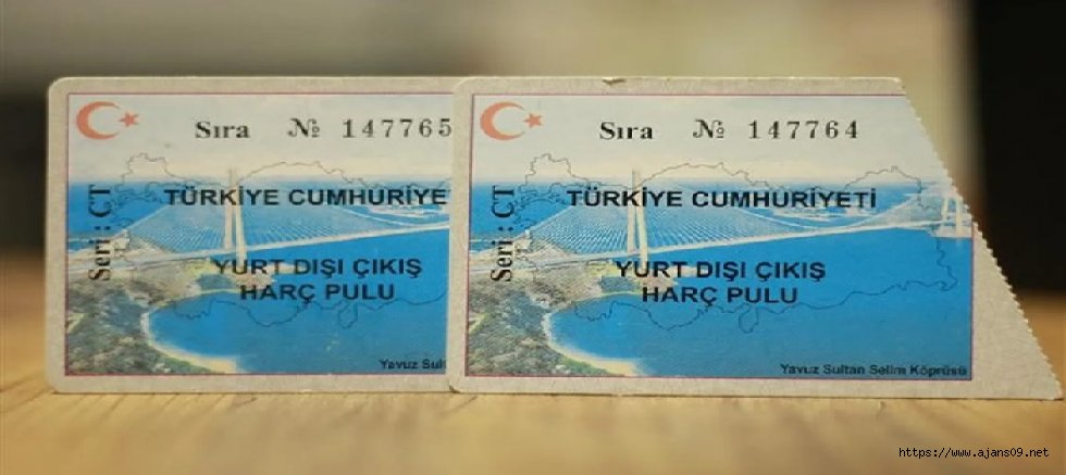 Yurt dışı çıkış harcına yüzde 25 zam: 1.250 TL'ye yükseldi