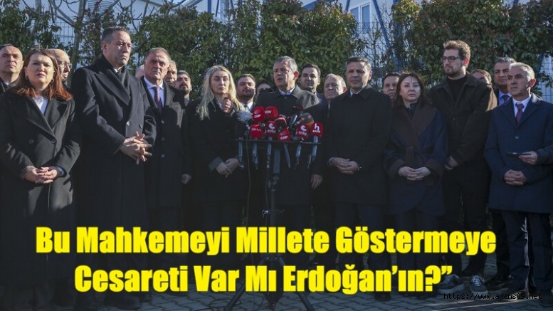 Özgür Özel'den Silivri'de açıklama