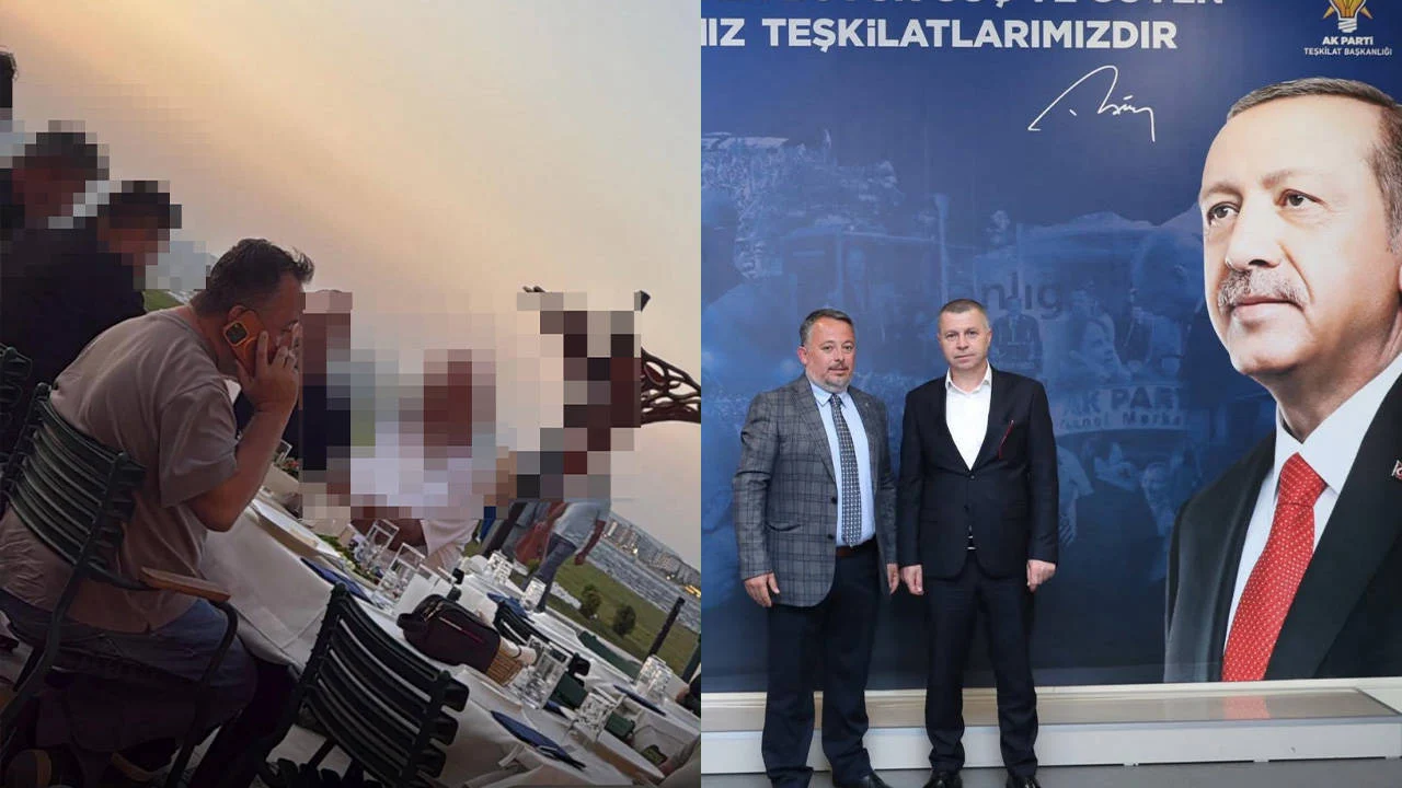 Rakı içerken gizlice görüntülenen AKP Bozcaada Başkanı görevden alındı