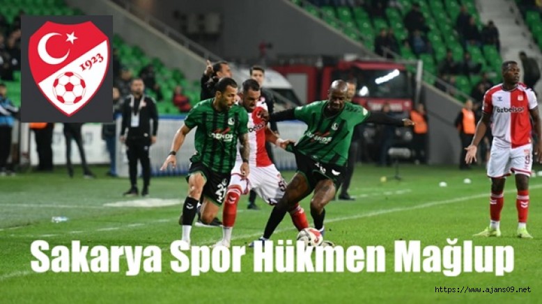 Sakaryaspor'a hükmen mağlubiyet cezası verildi!