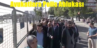 Avukatlar Mehmet Pehlivan'ın hukuksuz tutuklanmasını eyleme döktü.
