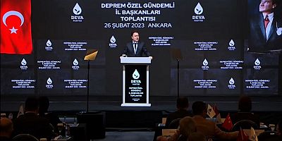 Babacan deprem gündemli il başkanları toplantısında konuştu