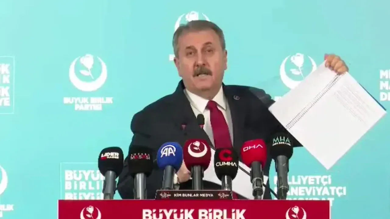 BBP Lderi Destici: DEM Parti'nin raporunu yırttı