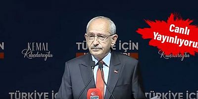 Cumhurbaşkanı adayı Kemal Kılıçdaroğlu açıklamalarda bulunuyor