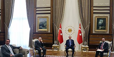 Cumhurbaşkanı Erdoğan, Ali Koç ve Rahmi Koç ile görüştü