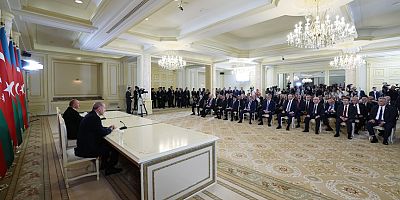 Cumhurbaşkanı Erdoğan Azerbaycan'da