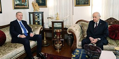 Cumhurbaşkanı Erdoğan ile MHP Genel Başkanı Bahçeli bir araya geldi