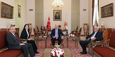 DEM Parti heyeti Meclis Başkanı Numan Kurtulmuş ile bir araya geldi