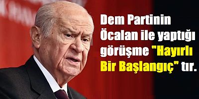 Devlet Bahçeli Yeni çözüm süreci yok, hayırlı bir başlangıç var