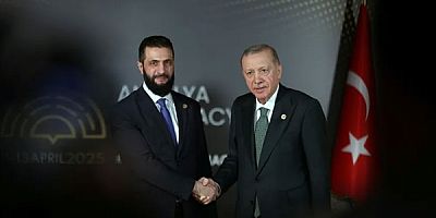 Erdoğan, Ahemd Şaraa ile görüştü