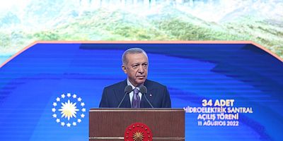 Erdoğan 34 Hidroelektrik Santralini Açtı