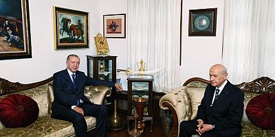 Erdoğan ile Bahçeli bir araya geldi