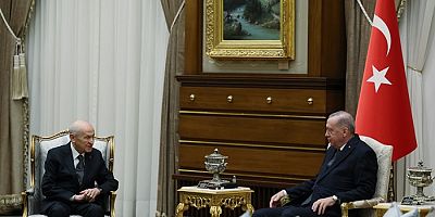 Erdoğan ile Bahçeli, Külliye'de bir araya geldi
