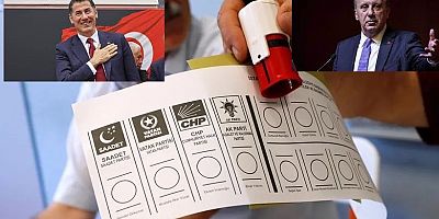 Erdoğanan Kaderi Muharrem İnçe ve Sinan Oganı'n Böleceği OY