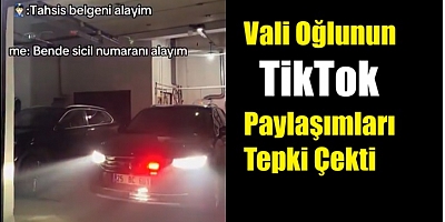 Erzurum Valisinin Oğlunun Şok Paylaşımı