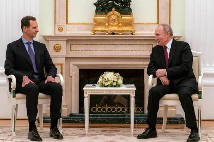 Esad, Putin ile Moskova'da Türkiye'yi Konuştu
