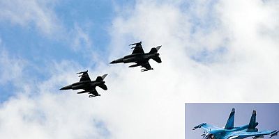 F-16 savaş uçağından atılan füzeyle Rus Su-34’ünü vurarak düşürdü