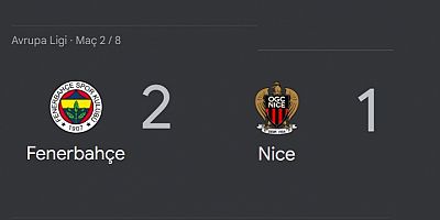Fenerbahçe, Nice’i 2-1 yenerek Avrupa Ligi’nde 3 Puanı hanesine yazdırdı.