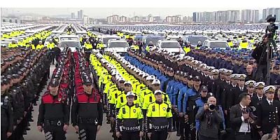 Güvenlik Güçlerine 9.200 Yeni Aracın Hizmete Alım Töreni Düzenlendi