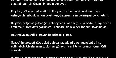 İmamoğlu'ndan Gazze açıklaması: 'Adil olmayan barış kalıcı olmaz
