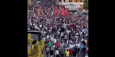 CHP Lideri Özel'den Hüseyin Can Güner'e destek yürüyüşü