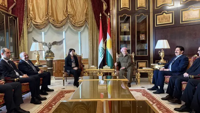 İmralı Heyeti Erbil’de Mesud Barzani ile görüştü