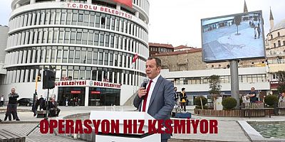 JANDARMA BOLU BELEDİYESİNDE ARAMA YAPIYOR