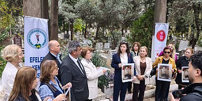 Kadın Muhtarlar Gül Esin’i mezarı başında andı