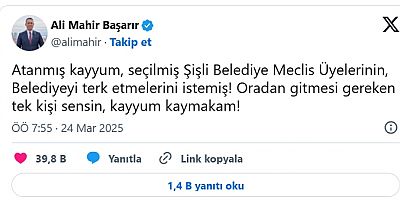Kayyum Başkan belediye meclisi üyelerinin belediyeyi terk etmelerini istedi.
