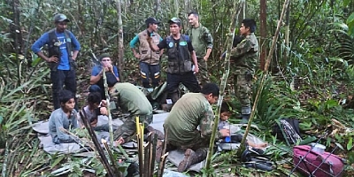 Kolombiya Ormanlarında 4 Çocuk Sağ bulundu.