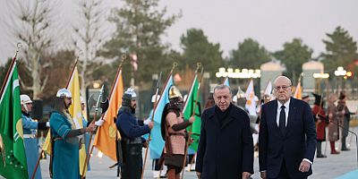 Lübnan Başbakanı Mikati Cumhurbaşkanlığı Külliyesinde