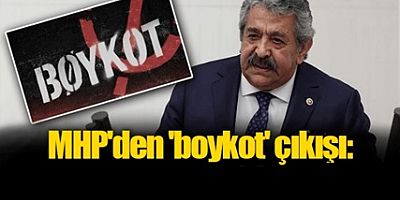 MHP'den 'boykot' çıkışı