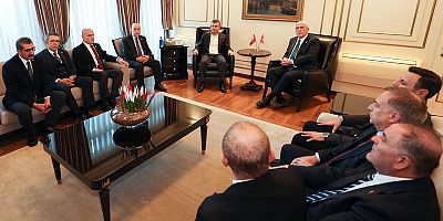 Özel, İYİ Parti Genel Başkanı Dervişoğlu ile Saraçhane'de Bir Araya Geldi