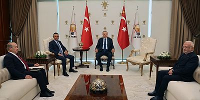 Özgür Özel ve Cumhurbaşkanı Erdoğan merakla beklenen görüşmeyi AKP Genel Merkezi'nde gerçekleştirdi. 