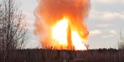 Rusya'da Boru Hattı şiddetli patlama