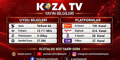 TARAFSIZ ÖZGÜR KOZATV YAYINLARI FREKANS BİLGİLERİ