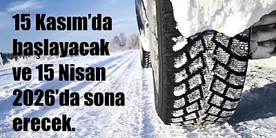 Ticari araçlarda kış lastiği zorunluluğu 15 Kasım’da başlıyor