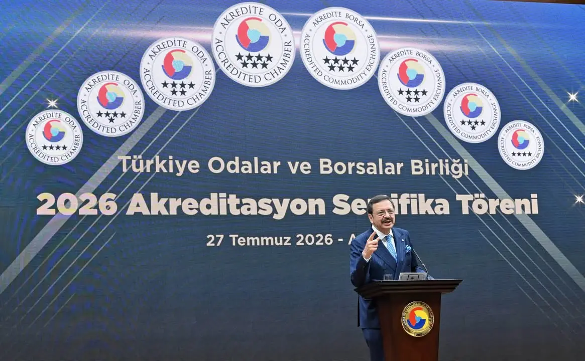 TOBB Başkanı Mustafa Rifat Hisarcıklıoğlu TOBB 2026 Akreditasyon Sertifika Töreni Paylaşımı