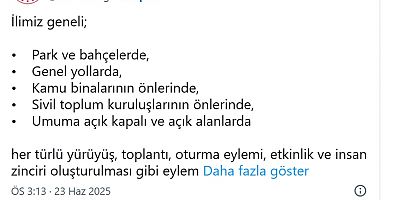 VALİLİK ZEYTİN KANUNU PROTESTOLARINI YASAKLADI