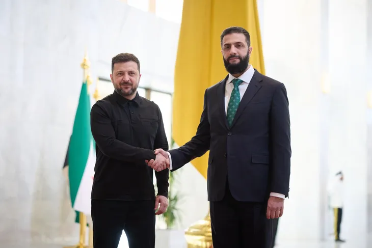 Zelenskıy Şam’da Şara ile görüştü: Güvenlik, enerji ve gıda iş birliği gündemde