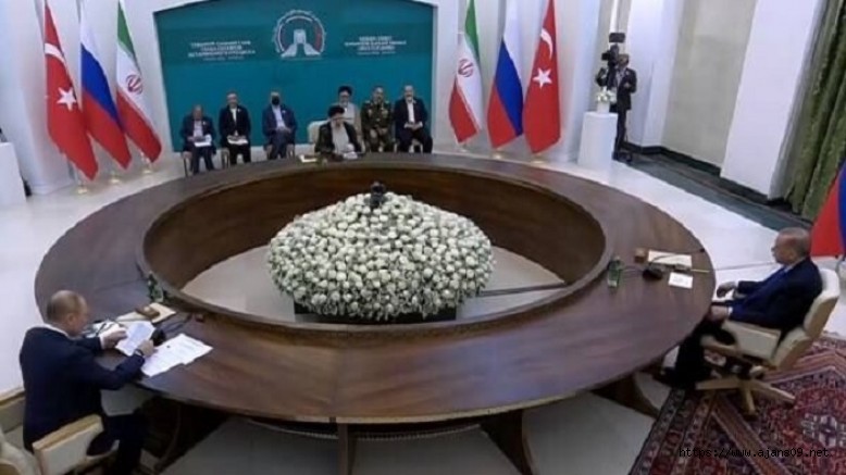 Türkiye, Rusya ve İran'ın katıldığı üçlü zirve Tahran'da Yapıldı