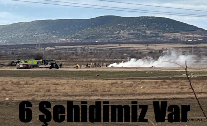 Askeri helikopter düştü: 6 şehidimiz var!